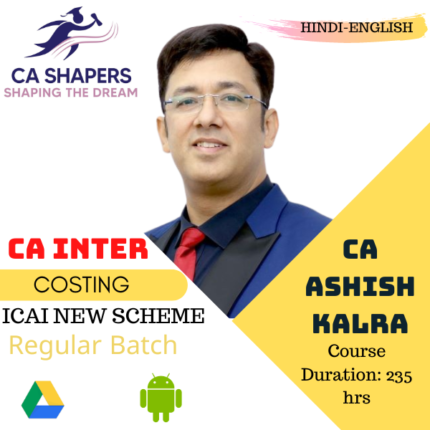 CA Inter - Cost Management Accounting Regular - CA Ashish Kalra