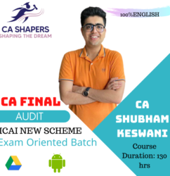 CA Final - Audit Exam Oriented Full English Batch - CA Shubham Keswani