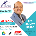 CA Final - AFM Regular - CFA Sanjay Saraf