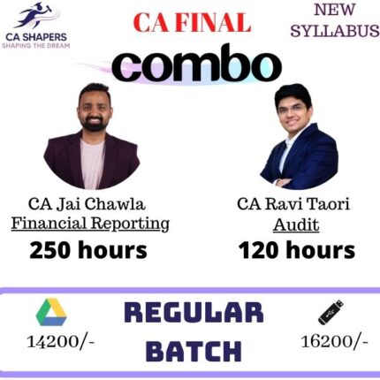 CA Final | FR, AUDIT | Study Module | Regular In-Depth Combo| CA Jai Chawla, & CA Ravi Taori