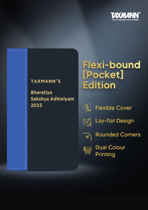 Taxmann's - Bharatiya Sakshya Adhiniyam 2023 | Flexi-bound [Pocket] Edition