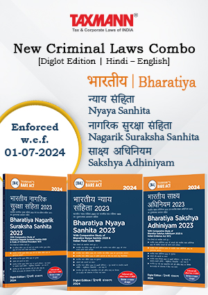 New Criminal Laws Combo [Diglot Edition] – Bharatiya Nyaya Sanhita (BNS) | Bharatiya Nagarik Suraksha Sanhita (BNSS) | Bharatiya Sakshaya Adhiniyam (BSA) | Set of 3 Books