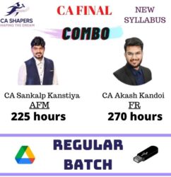 CA Final AFM and FR By CA Sanklap Kanstiya and CA Akash Kandoi