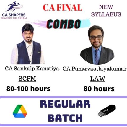 CA Final SCPM and LAW By CA Sankalp Kanstiya and CA Punarvas Jayakumar