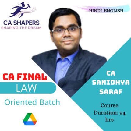 Ca Final Law by CA Sanidhya Saraf