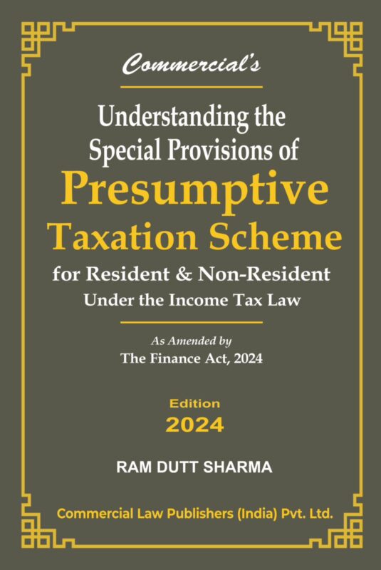 Commercial law Publishers’Understanding the Special provisions of Presumptive Taxation Scheme