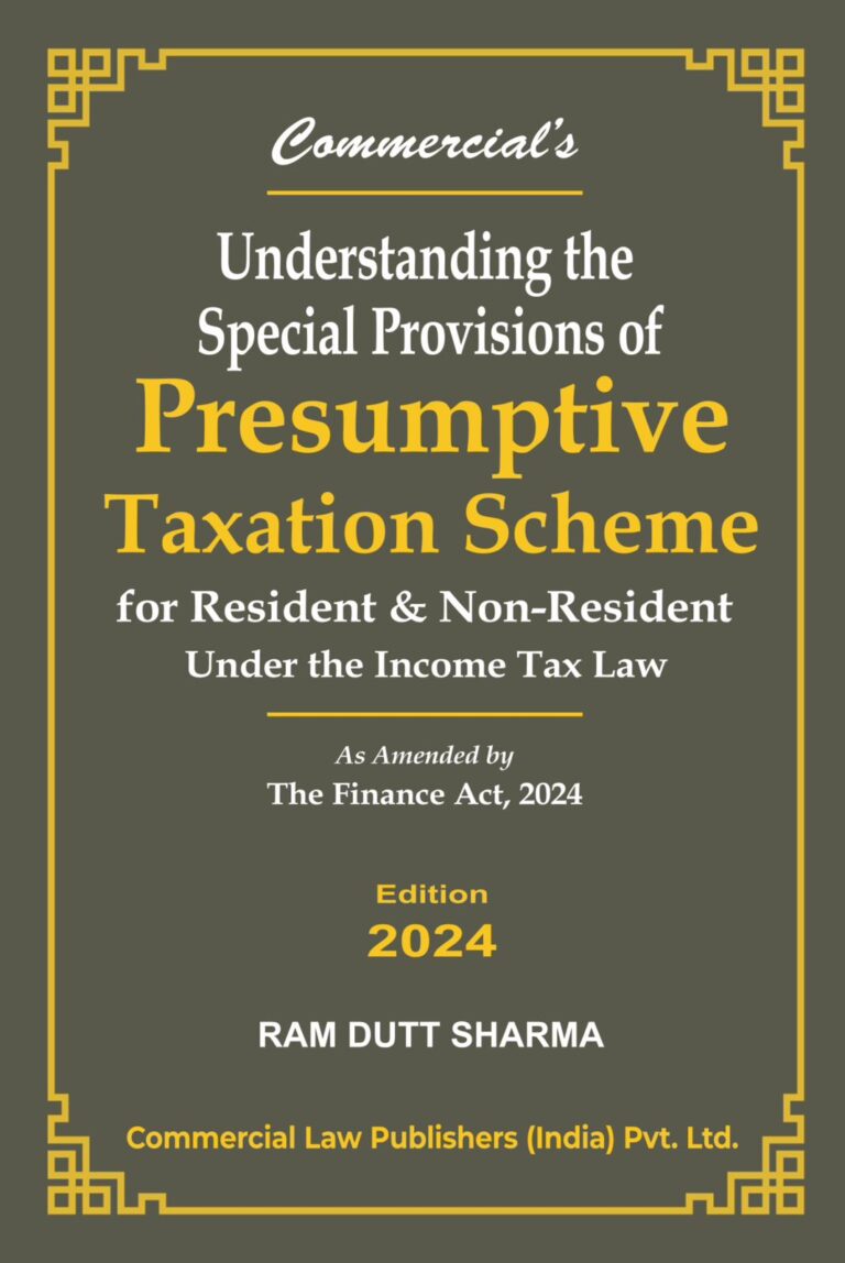 Commercial law Publishers’Understanding the Special provisions of Presumptive Taxation Scheme