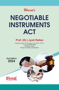 Bharat Law -Negotiable Instruments Act - by Dr. Jyoti Rattan