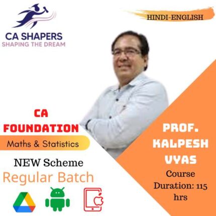 CA Foundation - Maths And Statistics - Prof Kalpesh Vyas