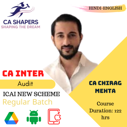 CA Inter - Audit - By CA Chirag Mehta