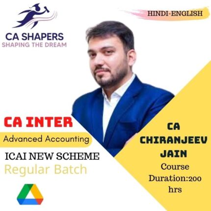 CA Inter- Group 1 - Advanced Accounting - By CA Chiranjeev Jain