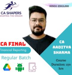 CA Final - Financial Reporting - By CA Aaditya Sharma