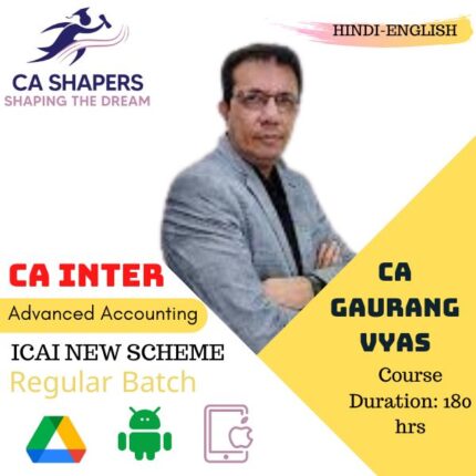 CA Inter - Advanced Accounting - CA Gaurang Vyas