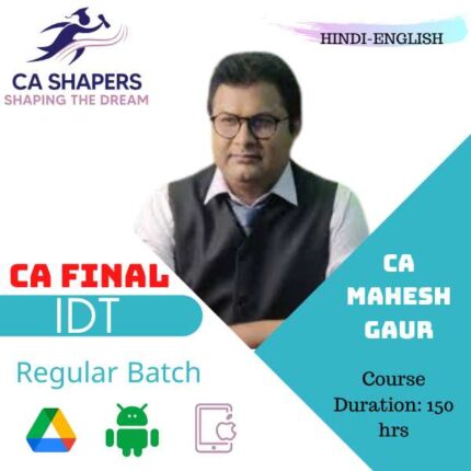 CA Final - Indirect Tax - By CA Mahesh Gaur