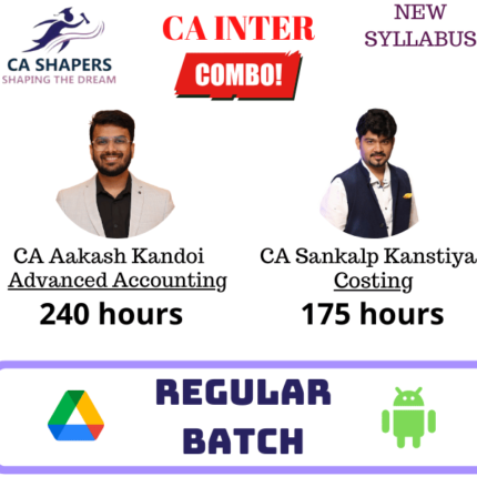 CA INTER ADV ACC & COSTING COMBO BY CA AAKASH KANDOI & CA SANKALP KANSTIYA