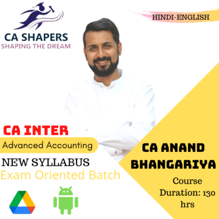 Advanced Accounting by CA ANAND BHANGARIYA