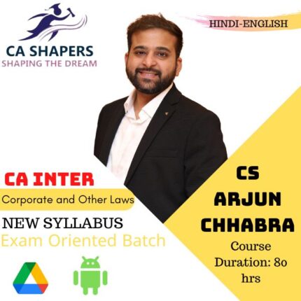 CA Inter - Corporate & Other Law - Exam Oriented Batch - CS Arjun Chhabra